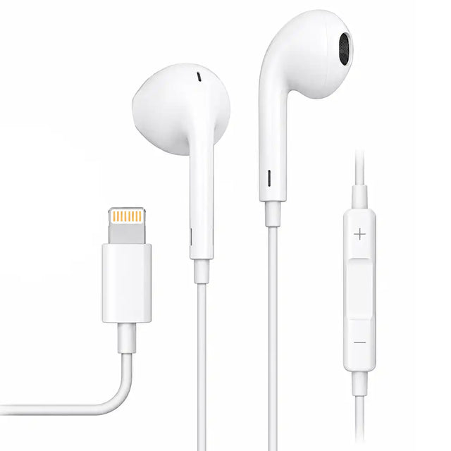 Sansai Lightning Headphones for iPhone with Mic & Volume Control