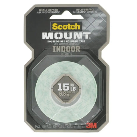 Scotch Mount double-sided mounting tape packaging on a white background