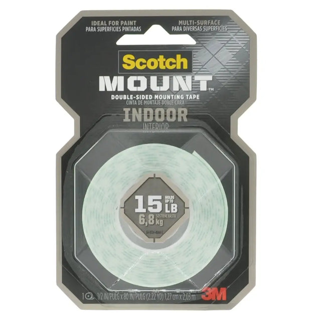 Scotch Mount double-sided mounting tape packaging on a white background