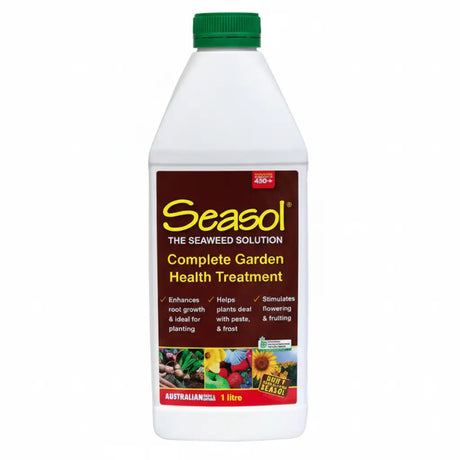 Seasol garden health treatment bottle on a white background