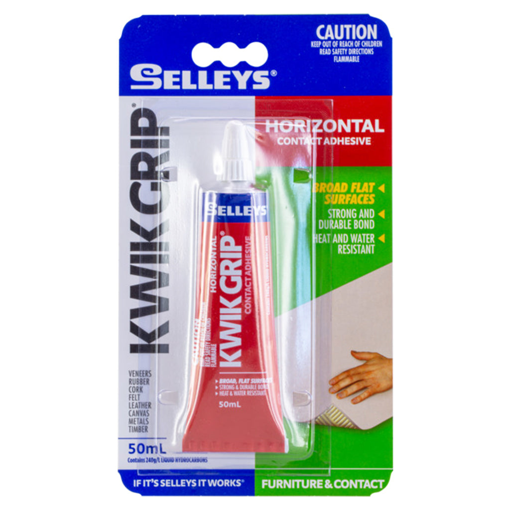 Selleys Kwik Grip Contact Adhesive Horizontal 50ml KG 50M