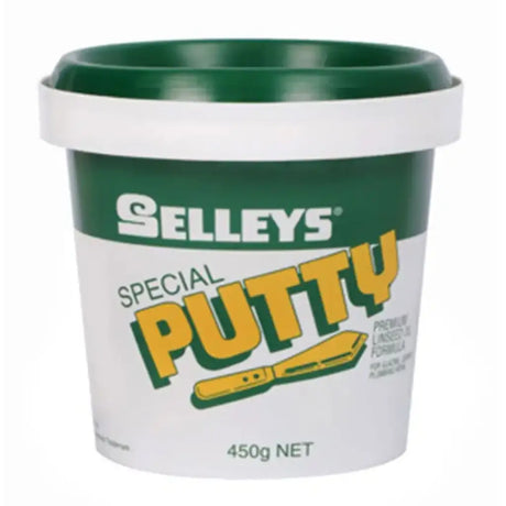 Container of Selleys Special Putty on a white background