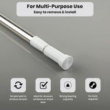 Shower Curtain Rod Spring Extendable 110-200cm