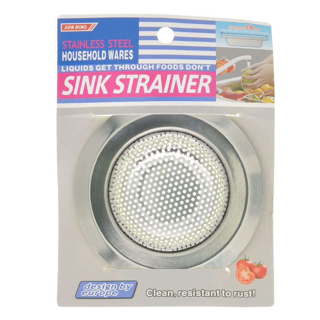 Stainless Steel Filter Sink Strainer 110mm 9075