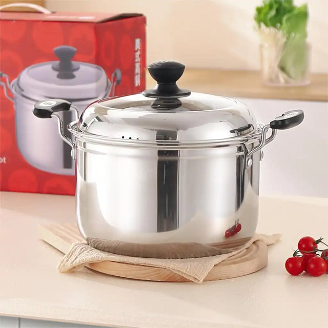 Stainless Steel Steamer Stock Pot 24cm