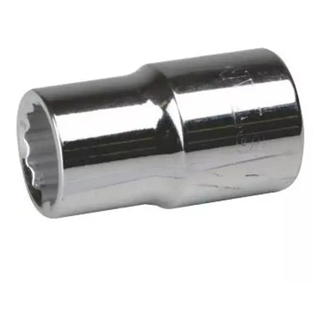 Metal socket tool on a white background