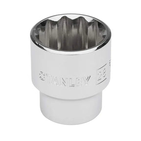Metal socket tool with Stanley branding on a white background