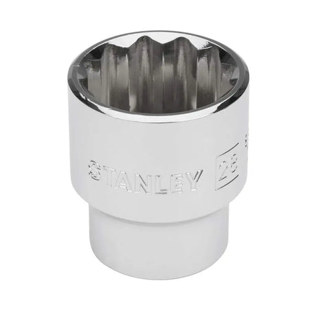 Metal socket tool with Stanley branding on a white background