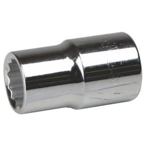 Metal socket tool on a white background