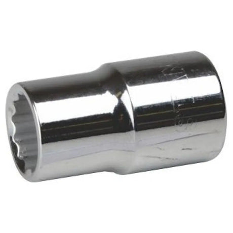 Metal socket tool on a white background