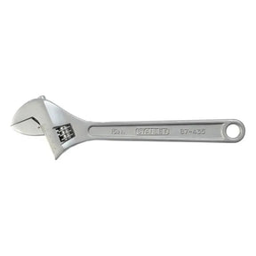 Stanley adjustable wrench on a white background