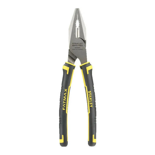 Stanley pliers with black and yellow handles on a white background