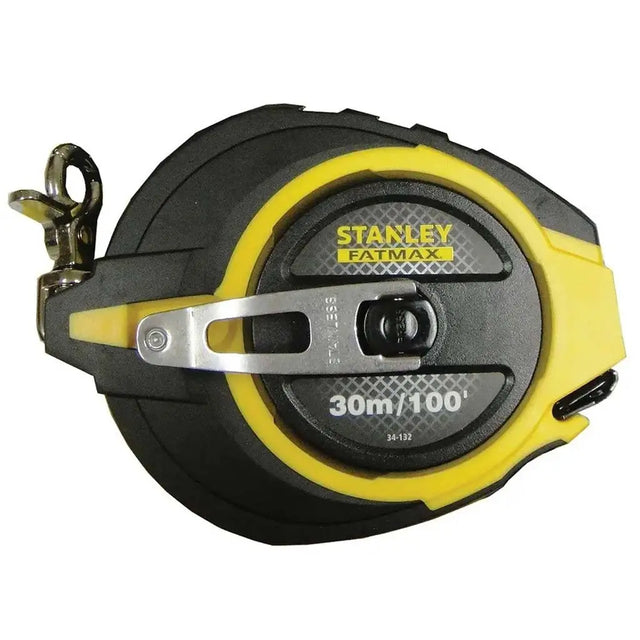Stanley FatMax tape measure on a white background
