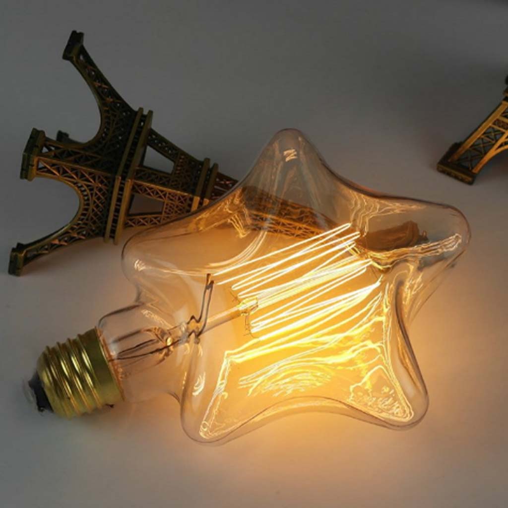 Star Filament Vintage Light Bulb E27 240V 40W W/W