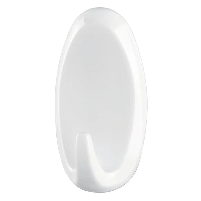 White circular object on a white background