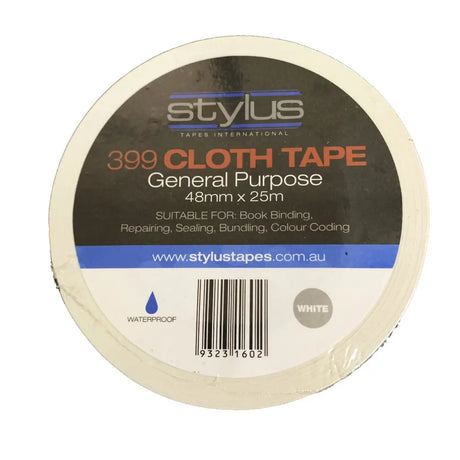 Stylus 399 Cloth Tape packaging on a white background