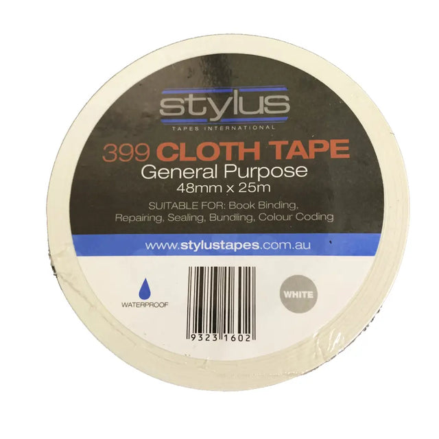 Stylus 399 Cloth Tape packaging on a white background