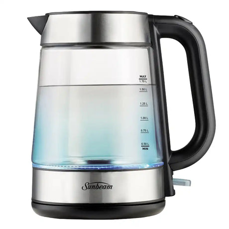 Kettle KE6150 with blue illumination and 1.7L water capacity markings