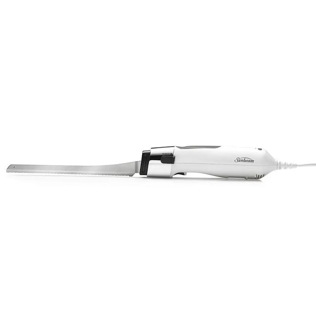 White hair straightening iron with black accents on a white background