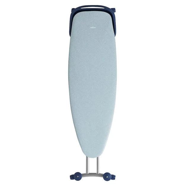 Ironing board with a textured surface on a white background