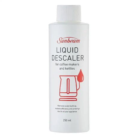 Sunbeam liquid descaler bottle on a white background