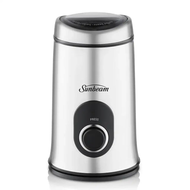 Sunbeam coffee grinder on a white background