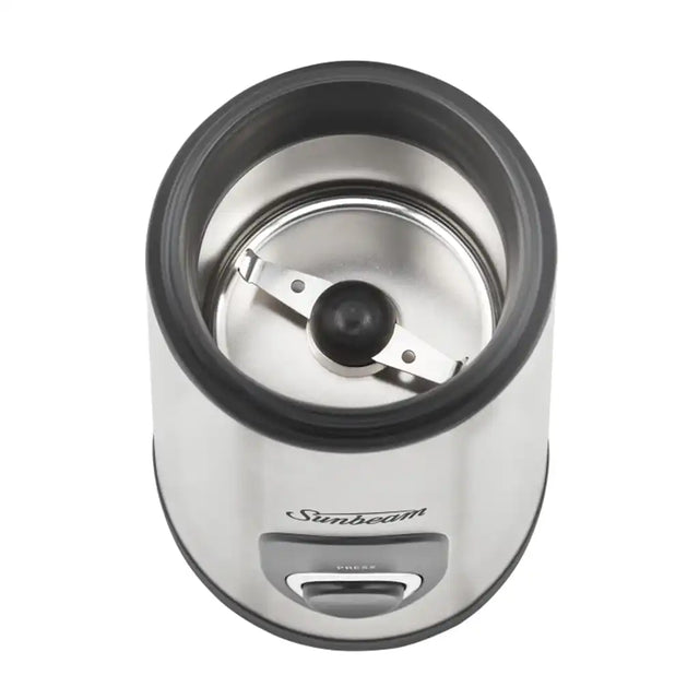 Sunbeam coffee grinder on a white background