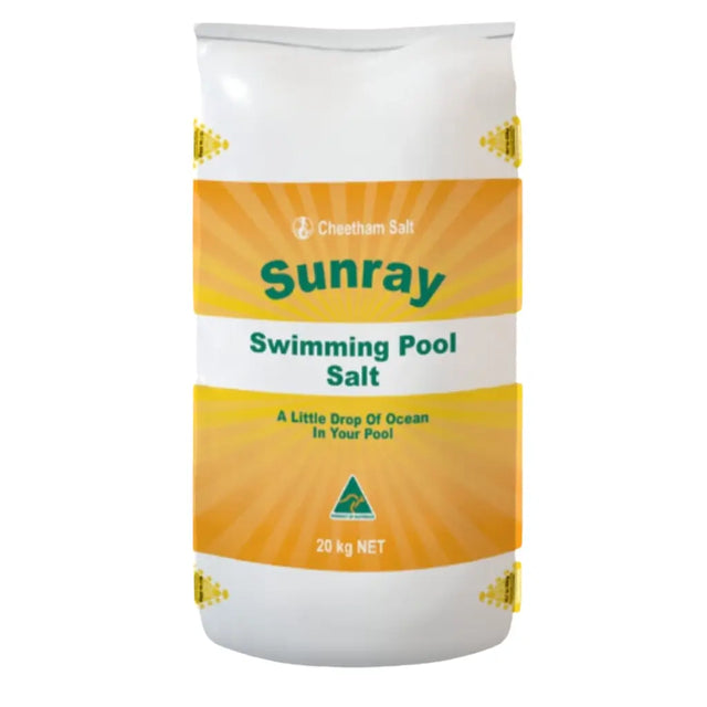 Sunray Swimming Pool Salt packaging on a white background
