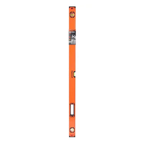 Orange level tool on a white background