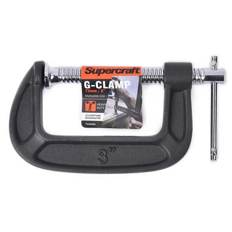 Supercraft G-clamp on a white background