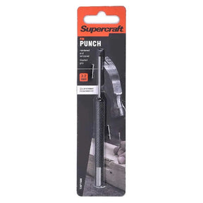 Supercraft pin punch with packaging on a white background