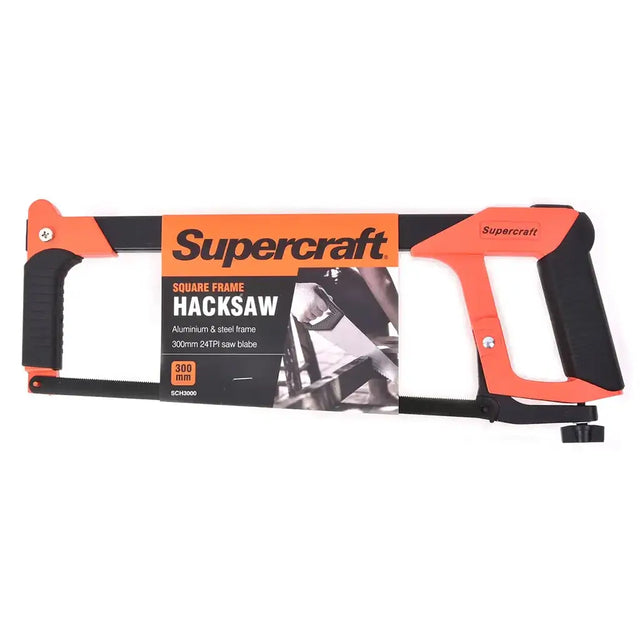 Supercraft square frame hacksaw on a white background