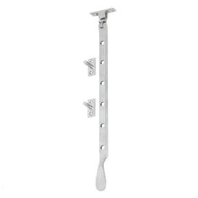 Superior Brass Casement Stay Bottom Fix Polished Chrome 330mm 33016