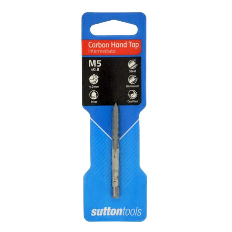 Sutton Tools carbon hand tap on a blue packaging with brand name.
