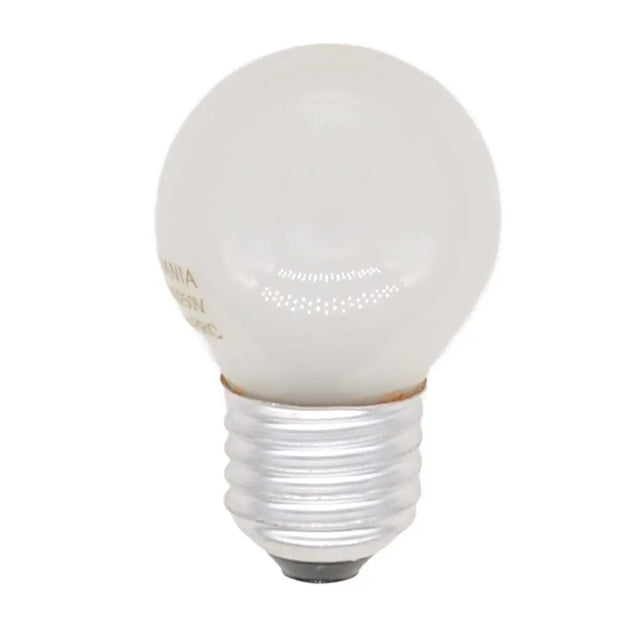 White light bulb on a white background