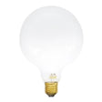 Clear light bulb on a white background