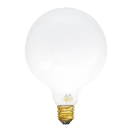 Clear light bulb on a white background