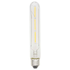 Clear LED light bulb on a white background