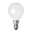 White light bulb on a white background