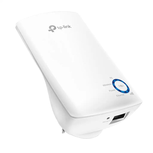 TP-Link Wi-Fi range extender on a white background