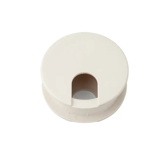 Table Desk Wire Cord Cable Grommets Hole Cover Protection Plastic Light Gray