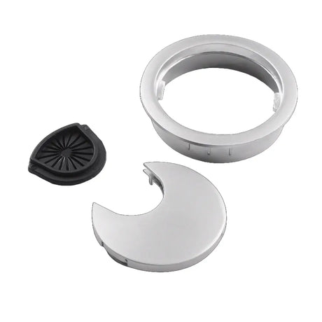 Three mechanical parts on a white background