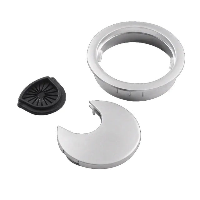 Three mechanical parts on a white background