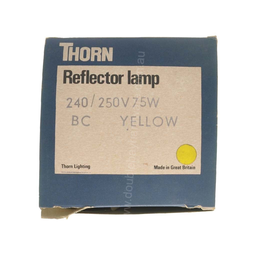Thorn R95 Reflector Incandescent Light Bulb B22 240V 75W Yellow