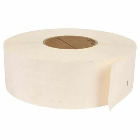 Roll of white paper on a white background