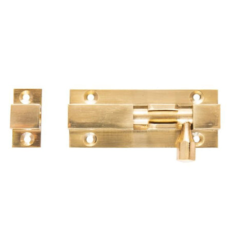 Trio Barrel Bolt 65x25mm Polished Brass BR7-2565BPB