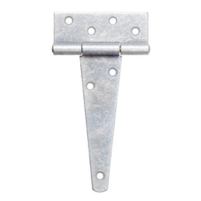 Metal t-hinge on a white background