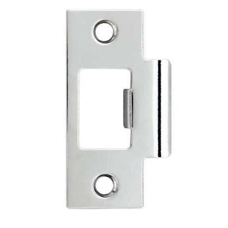 Metal door latch on a white background