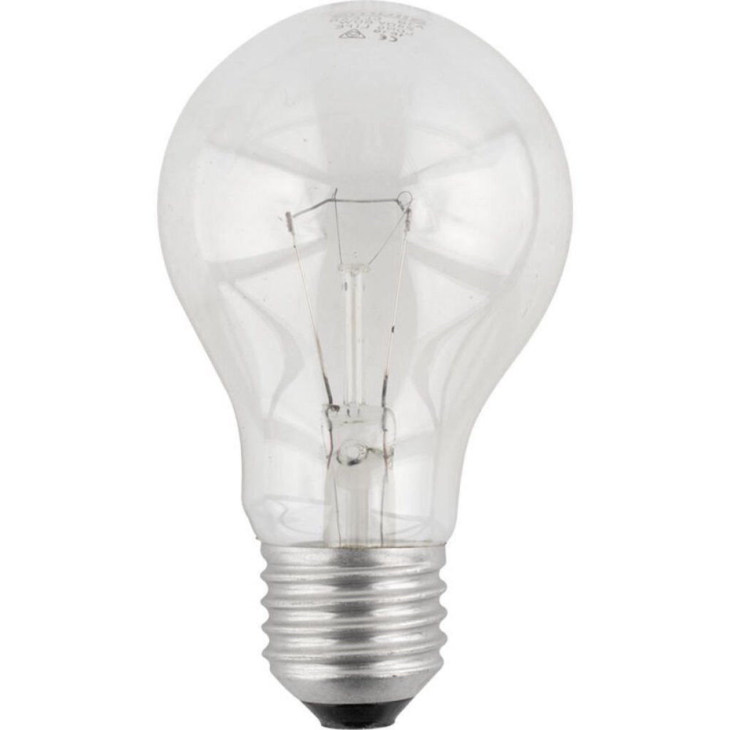 Tungsram GLS Incandescent Light Bulb E27 260V 40W Clear