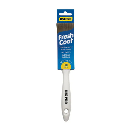Paint brush with 'Fresh Coat' packaging on a white background